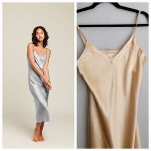 Ginia Silk Slip Dress in Mimosa size AU10 NWT